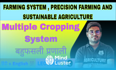 multiple cropping system बहुफसली प्रणाली bsc ag 6th semester