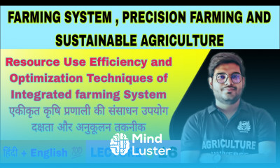 resource use efficiency and optimization techniques of integrated farming system bsc agriculture