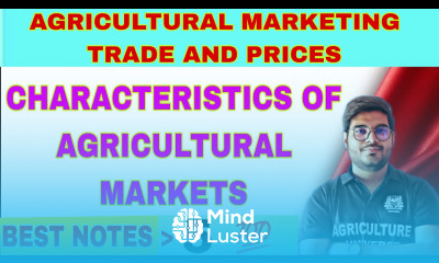 characteristics of agricultural markets agricultural marketing trade and prices