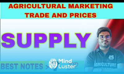 What is Supply agricultural marketing trade and prices By Mayank Tripathi