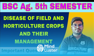 Disease of field and horticulture crop and their management important questions