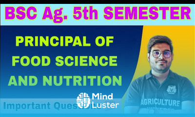 principal of food science and nutrition bsc ag 6th semester