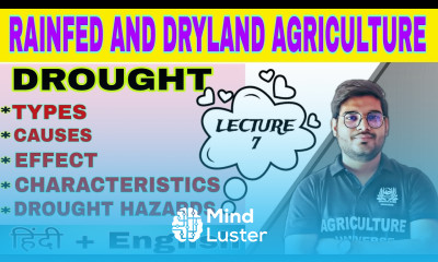 what is drought types causes characteristics effect bsc ag 5th sem by Mayank Tripathi