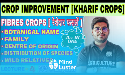 kharif fibres crops information crop improvement kharif crops bsc ag 5th semester