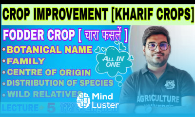 kharif fodder crops information crop improvement kharif crops bsc ag 5th semester