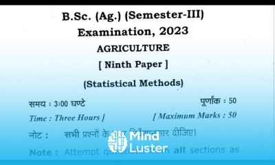 statistical methods paper 2023 statistical methods paper by Mayank Tripathi
