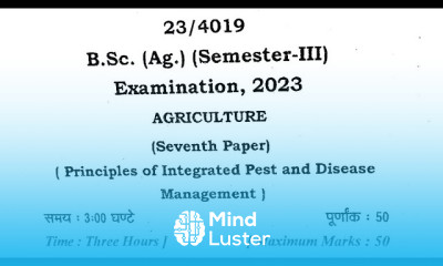 principal of integrated pest and disease management paper 2023