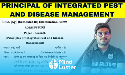 principal of integrated pest and disease management paper 2022