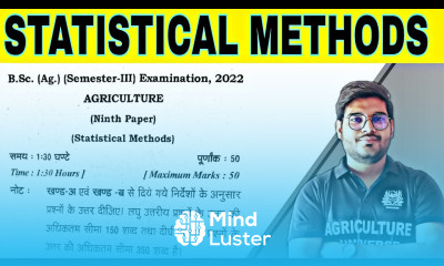 statistical methods paper 2022 statistical methods paper by Mayank Tripathi