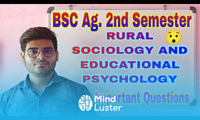 rural sociology and educational psychology important questions rural sociology and educational
