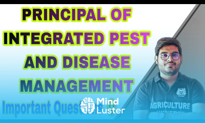 principal of integrated pest and disease management 3rd semester By Mayank Tripathi