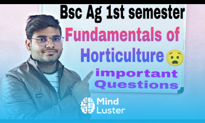 fundamentals of horticulture bsc 1st year horticulture bsc ag 1st semester Mayank Tripathi