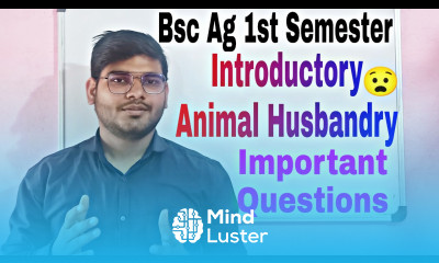 animal husbandry bsc ag 1st semester important questions bsc ag animal husbandry Mayank Tripathi