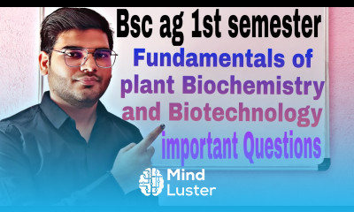 fundamentals of plant biochemistry and biotechnology bsc agriculture biochemistry Mayank Tripathi