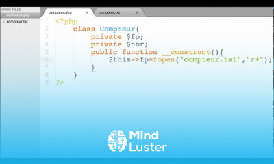 Short video Compteur de visite en POO PHP