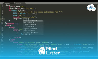Short video Manipuler les checkbox en PHP