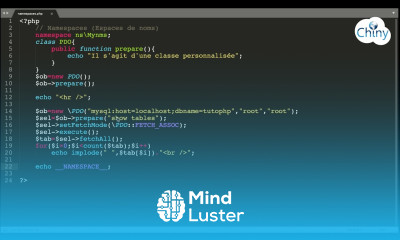 Short video Les namespaces pour encapsuler le code dans des espaces virtuels
