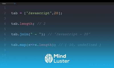 Short video Les tableaux en Javascript