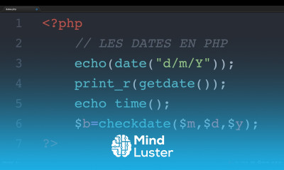 Short video Les dates en PHP date getdate checkdate time et mktime