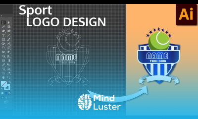 comment créer un logo pour une équipe de tennis et football tuto complet sur Illustrator