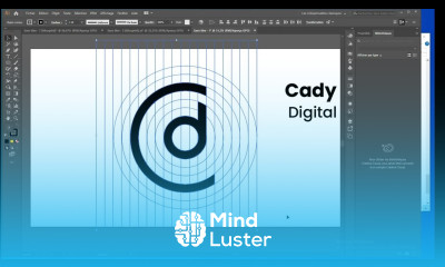 Idée de logo lettre 5 logo CD Cady digital Tuto Illustrator