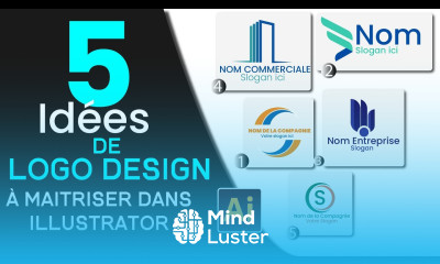 5 idées de logo design à maitriser dans Illustrator tuto Illustrator complet
