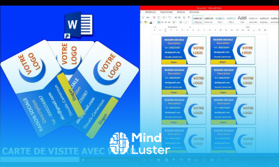 Carte de visite facile avec Word Comment réussir la conception des cartes de visite dans Ms Word