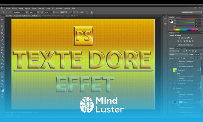 Tuto photoshp facile Comment faire un effet de texte doré en or dans Photoshop