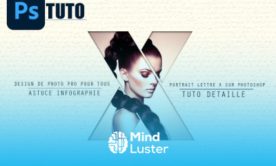 photo portait lettre X dans photoshop tuto pour debutant dans photoshop