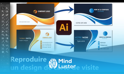 Comment reproduire un model de carte de visite sur Illustrator Tuto Adobe Illustrator