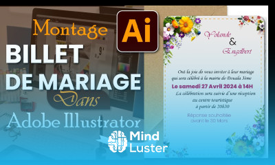 confectionner un billet d invitation pour mariage dans Illustrator tuto Illustrator