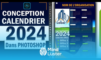 Calendrier 2024 dans Photoshop Comment faire un calendrier sur Photoshop en 2024