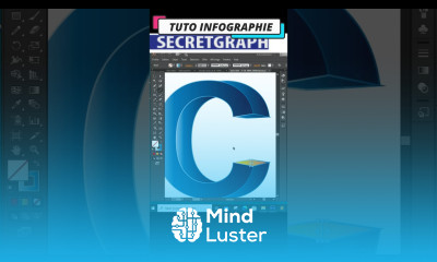 Logo Lettre C en 3D sur Illustrator