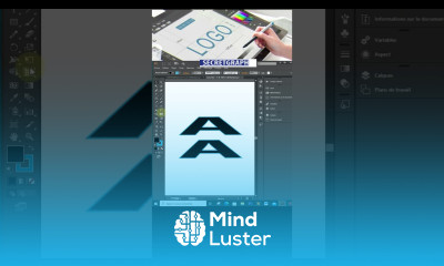 LETTRE A 3D ISOMETRIQUE SUR ILLUSTRATOR design Illustrator