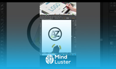 Logo lettre A Z dans illustrator shortillustrator