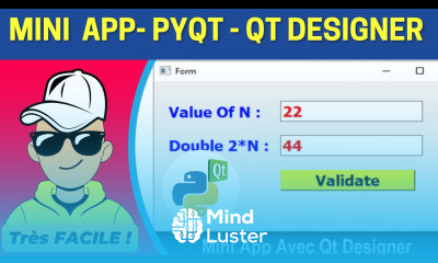 Mini Application Python PyQt5 Avec Qt Designer