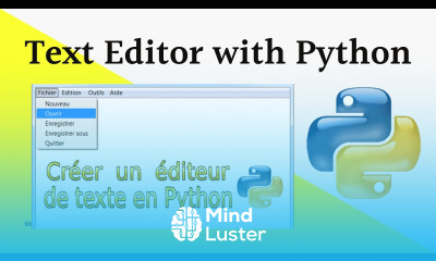 Créer Un Éditeur de Texte Avec Python Partie0 Fenêtre principale