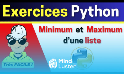 Exercice Python Minimum et Maximum d une liste