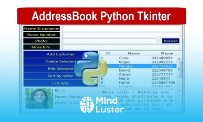 Python Address Giving From Desktop Learn Address Book With Python Tkinter SQLite Part 10 - Mind Luster