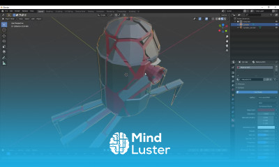 12 Tuto Godot Mono C FPS 3D Modélisation 3D du monstre