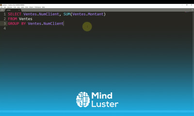 13 Access SQL GROUP et SUM