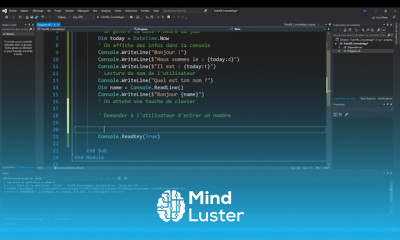 3 Visual Basic Lire les entrées clavier