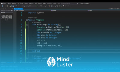 5 Visual Basic Les fonctions