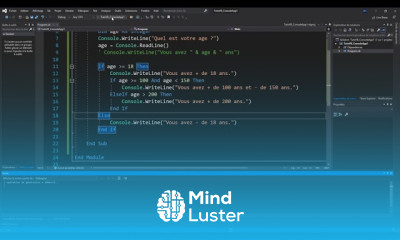 6 Visual Basic Les conditions