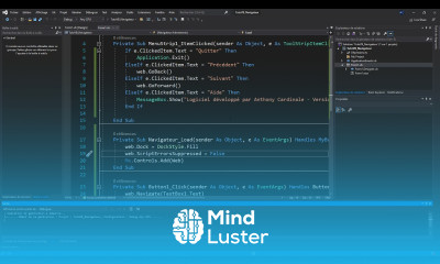 18 Visual Basic Navigateur web le code