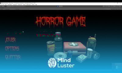 13 Unity jeu d horreur Création du menu principal du jeu