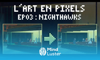 L Art en pixels EP03 Nighthawks Time lapse Pixel art