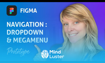 Figma Menu de navigation sous menu de type dropdown et megamenu Prototype