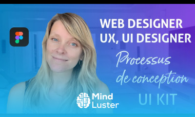 Processus de conception en Web design UI kit responsive desktop mobile sur Figma