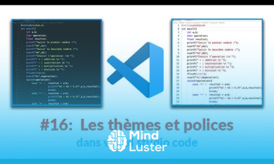 16 Les thèmes et polices dans Visual Studio Code Langage C
